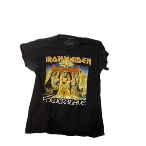 Iron Maiden 84-85 World Slavery Concert T-Shirt Mens Med